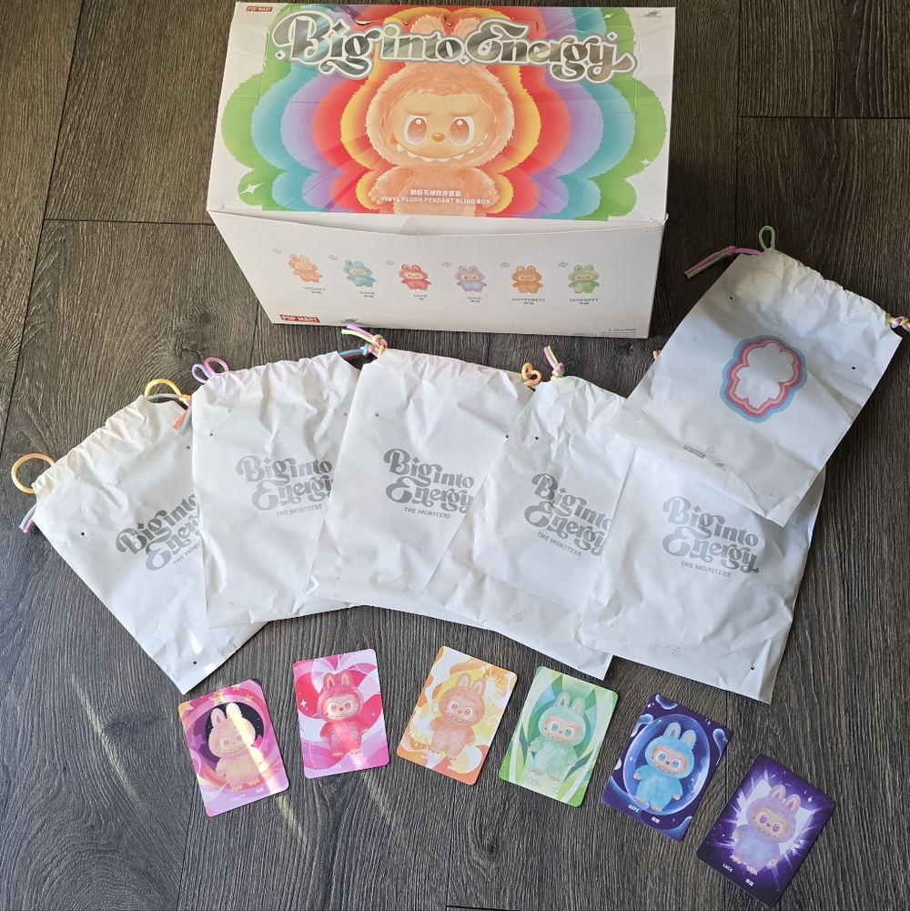 Empty Big Into Energy Boxes, Bag Set and Cards